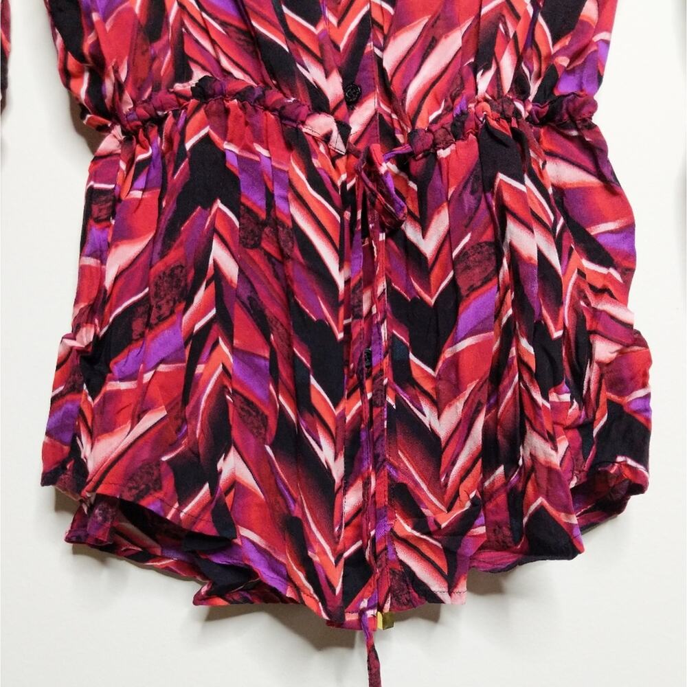 Calvin Klein Patterned Blouse - Size L - Euc - image 8